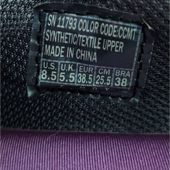 Skechers Sport Women's Loving Life Memory Foam Sneaker, Charcoal/Multi Size 8.5 - Picture 9 of 9